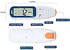 Глюкометр для вимірювання цукру в крові Blood Glucose Meter JZK-206, фото 6