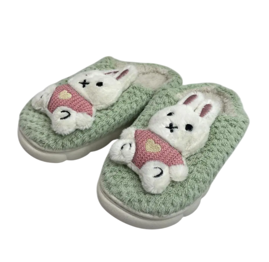 Дитячі кімнатні капці, м'ятні, м'які, теплі, фото 1