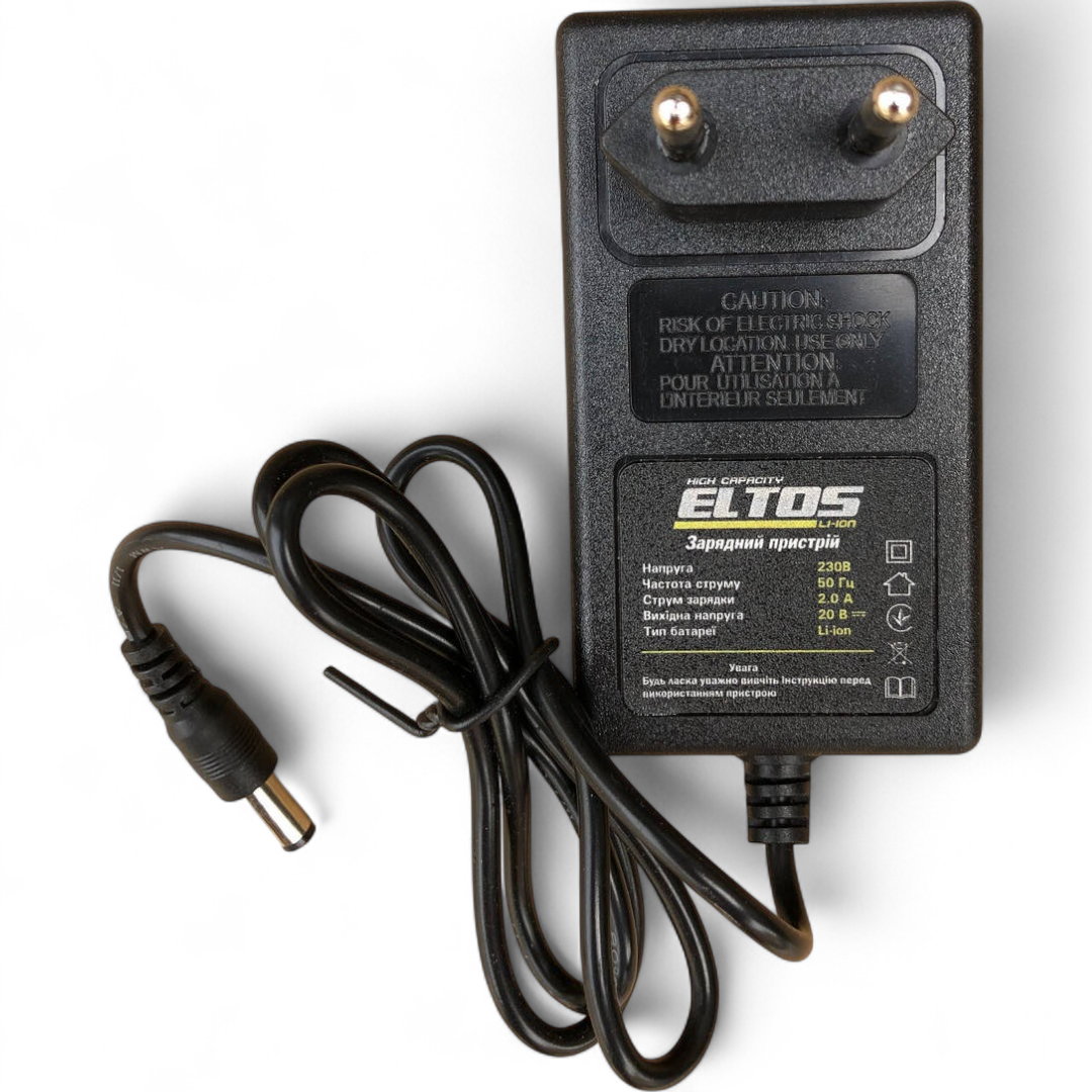Зарядний пристрій штекерний ELTOS (20В, 2A, тип M)