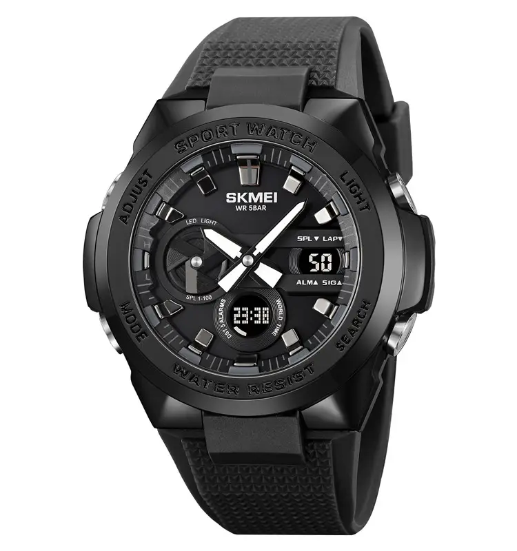 Годинник чоловічий наручний спортивний Skmei 2105 (Чорний), фото 1