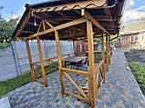 Дерев'яна альтанка 4 на 3 м, розбірна (на 14-16 осіб) "Простір", фото 3