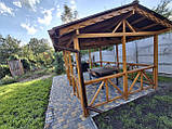Дерев'яна альтанка 4 на 3 м, розбірна (на 14-16 осіб) "Простір", фото 2