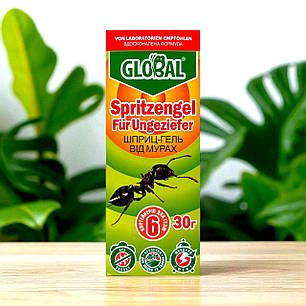 Інсектицид від тарганів та мурах Global (Глобал) шприц-гель, 30 г, фото 1