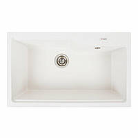 Гранітна мийка для кухні VALESO NIKA 7545 матова Білосніжна