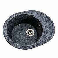 Гранітна мийка для кухні VALESO ONYX 5847 матова Графіт