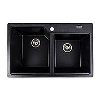 Гранітна мийка для кухні VALESO HARMONY 7850 матова Карбон