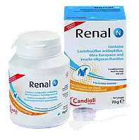 Порошок Candioli Renal N  при захворюваннях нирок у собак та котів, 70 гр