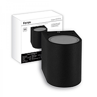 Архітектурний світильник-бра Feron DH014 чорний GU-10 IP54 68*92*80 мм