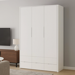 Дерев'яна шафа "Орео" в спальню тридверна з 6 шухлядами