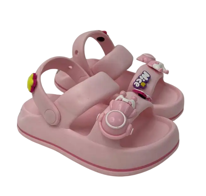 Дитячі літні шльопанці рожеві, фото 1