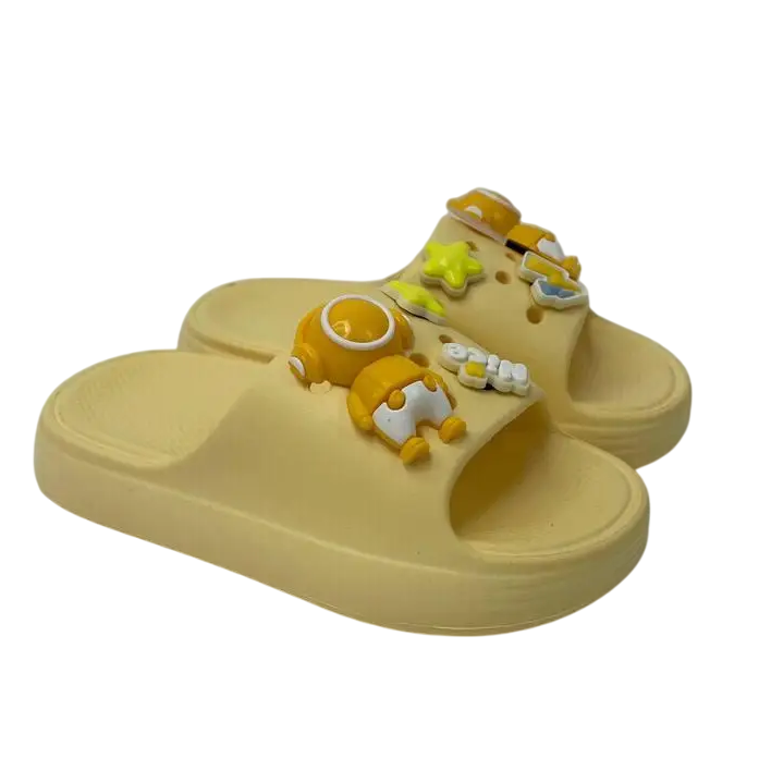 Дитячі літні  шльопанці  жовті, фото 1