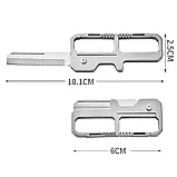 Брелок EDC / ніж титановий на ключі / ніж брелок / карабін, фото 3