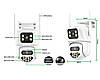 IP Camera P7-QQ6 2 незалежних об'єктива 3MPx+3MPx (ICSee APP), фото 2