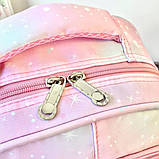 Рюкзак дитячий шкільний портфель Куроми Kuromi рожевий, фото 8