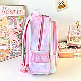 Рюкзак дитячий шкільний портфель Куроми Kuromi рожевий, фото 6