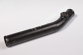 Трубка радiатора Газель,Волга пiдвiдна (Г-подiбна) метал. пiд датчик (Україна) 2217-1303020 (М)