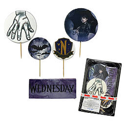 Набір цукрового декору для торту Slado "Венздей" 5 елементів