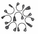 Комплект перехідників на вантажні автомобілі OBD2 8 в 1, фото 4