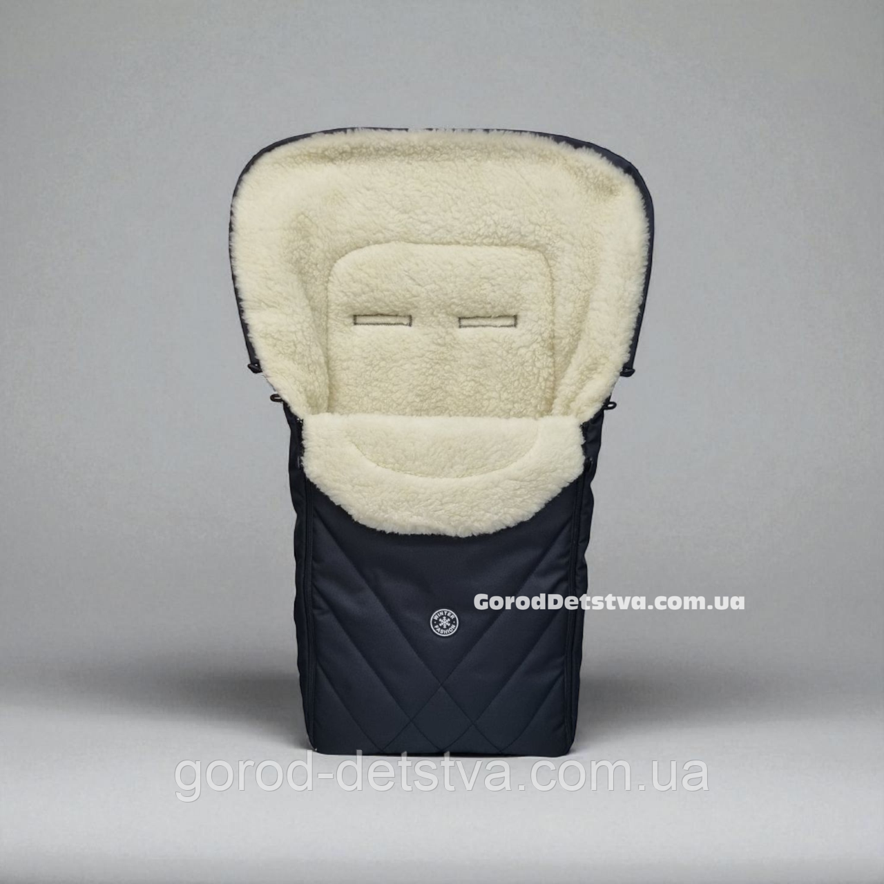 Зимовий конверт-чохол на овчині в коляску чохол в люльку конверт на санки For Kids Winter, фото 1
