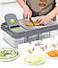 Овочерізка з контейнерами та насадками 28 в 1 | Слайсер для нарізування овочів і фруктів, фото 4