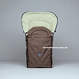 Зимовий конверт-чохол на овчині в коляску чохол в люльку конверт на санки For Kids Winter, фото 2