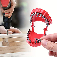 "Техночелюсть" подарок с юмором 28 отверточных насадок в брутальном держателе