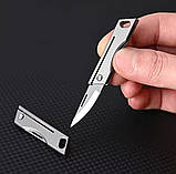 Брелок EDC / ніж титановий на ключі / ніж брелок, фото 6