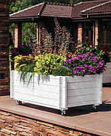 Дерев'яний ящик для саду, городу, дачі, тераси, балкону, квітів, рослин, зберігання, садовий вазон, фото 5