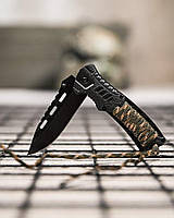 Ніж викидний paracord total black РП7334