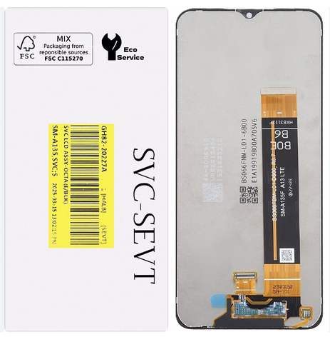 Дисплей (екран) для Samsung A135F Galaxy A13 4G/A137F/A236B/M135F/M236B/M336B + touchscreen, чорний, оригінал,, фото 1