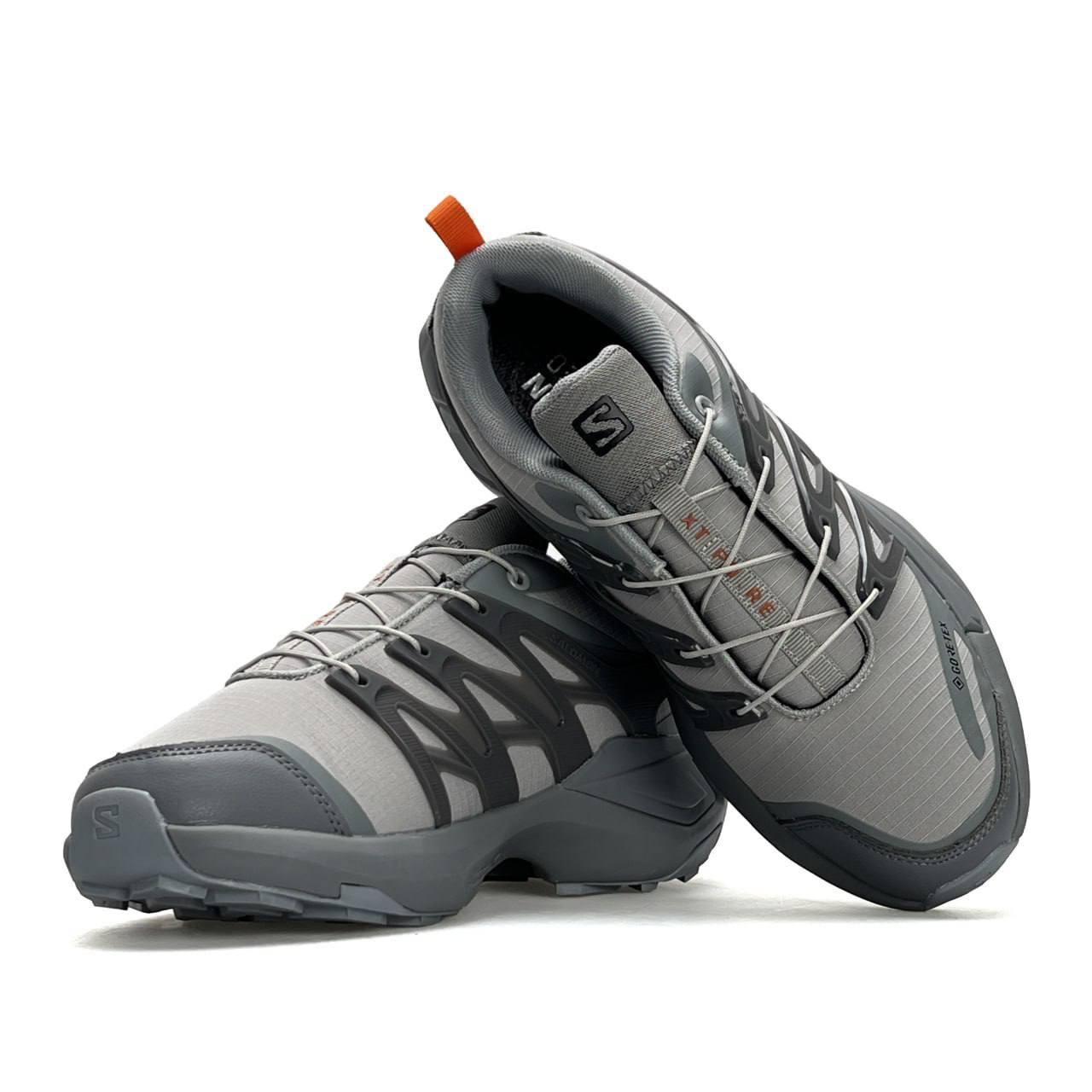 Чоловічі кросівки Salomon XT PU_RE GTX Grey Beige, кеди нейлон водонепроникні текстиль. Чоловіче взуття, фото 1