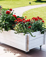 Дерев'яний ящик для саду, городу, дачі, тераси, балкону, квітів, рослин, зберігання, садовий вазон, фото 7