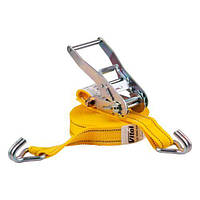 Ремінь стяжний 5T. ST-212D-10 YL 50 мм х 10 м (хутро./трос)