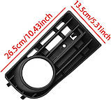 Решітка радіаторна ліва VW Golf V (1K1) 03-08 (Elit) 1K08536659B9, фото 3