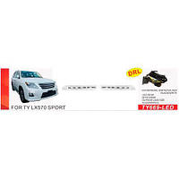 Фари дод.модель Lexus LX 570 2007-12/TY669-LED-White/DRL-12V4W/ел. дріт