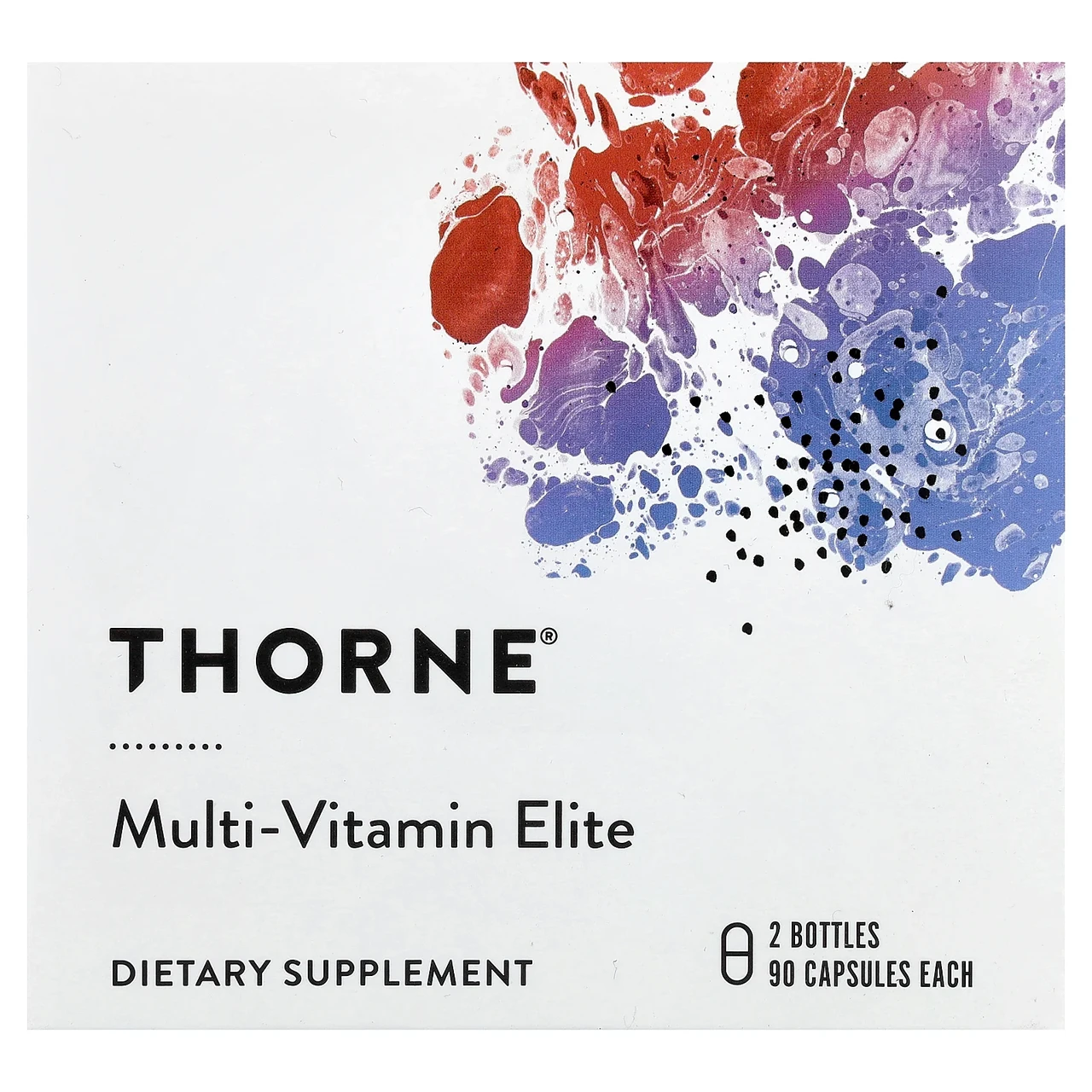 Thorne Research, Multi-Vitamin Elite, 2 флакон, по 90 капсули в кожному, Київ, фото 1