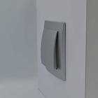 Вимикач 1 клав Touran срібло, фото 2