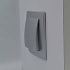 Вимикач 2 клов Touran срібло, фото 2