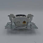 Вимикач 3 клів Touran срібло, фото 2