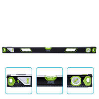 Alloid Pro. Рівень будівельний 100 см, 3 капсули з магнітом і бічним вікном