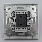 Вимикач прохідний Touran білий, фото 4