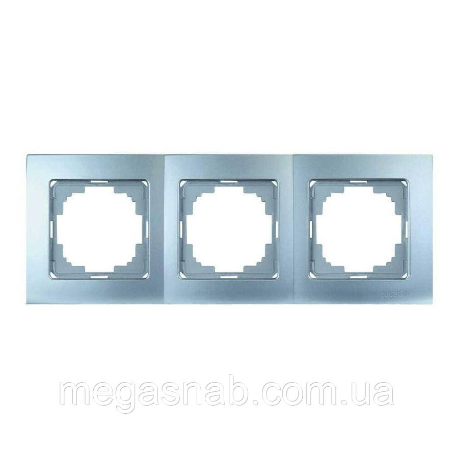 Рамка 3-ша Touran срібло, фото 1