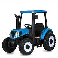 Трактор M 4643EBLR-4(24V) (1шт) р/к2,4G, 2мотори200W, 2акум12V10AH, EVA, TF, шкіра, синій