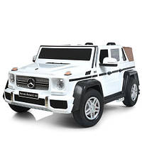 Джип M 6150AL-1(24V) (1шт) 1*24V200W, 1*24V10AH, гумов.колеса, BLUETOOTH, USB, шкіра, світло, білий