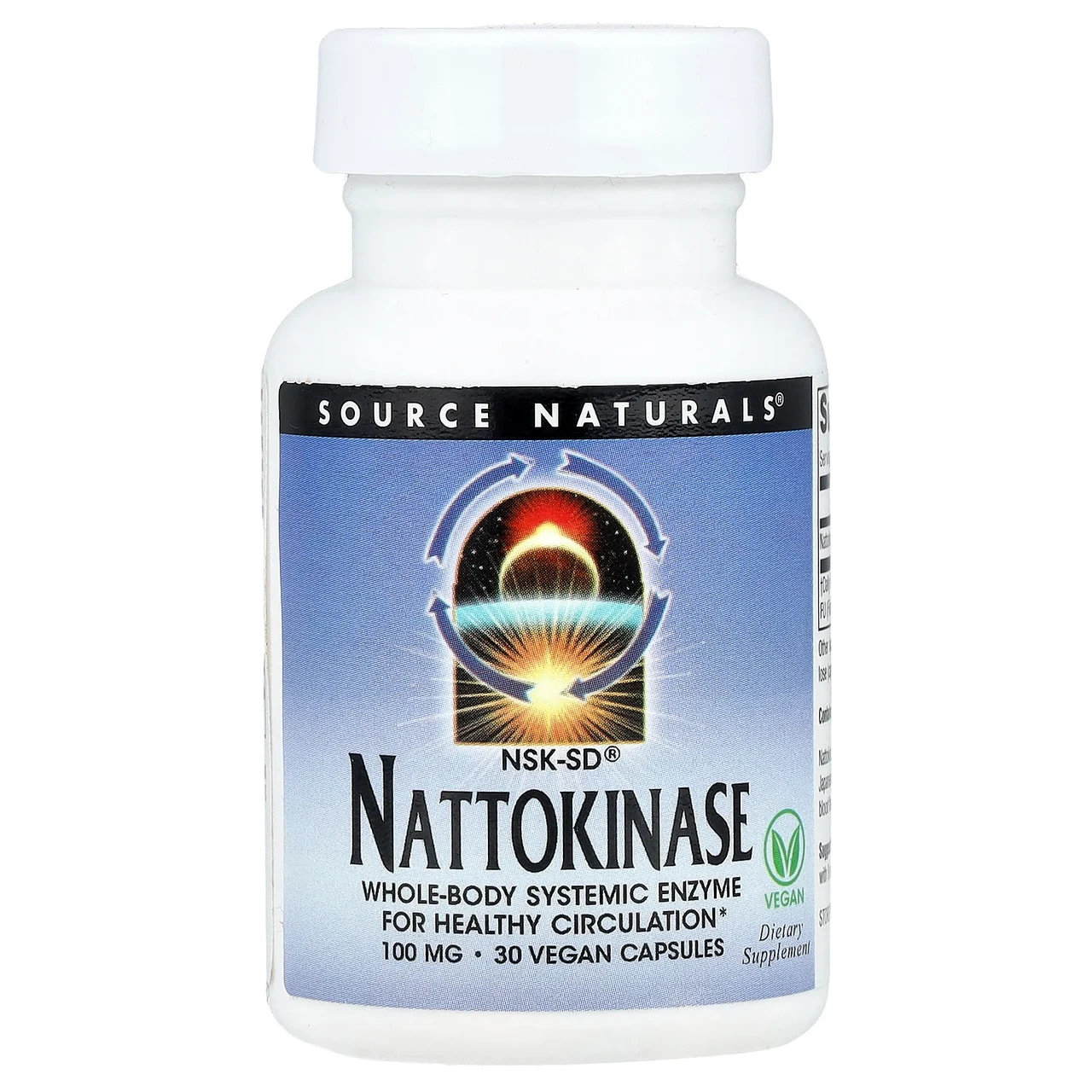 Source Naturals, NSK-SD наттокиназа, 100 мг, 30 капсул, Київ, фото 1