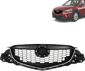 Решітка радіатора Mazda CX-5 12-15 (Тайвань) з отв. під п/тронік KD4550710E