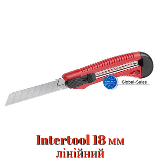 Нож Intertool 18 мм усиленный (HT-0501)