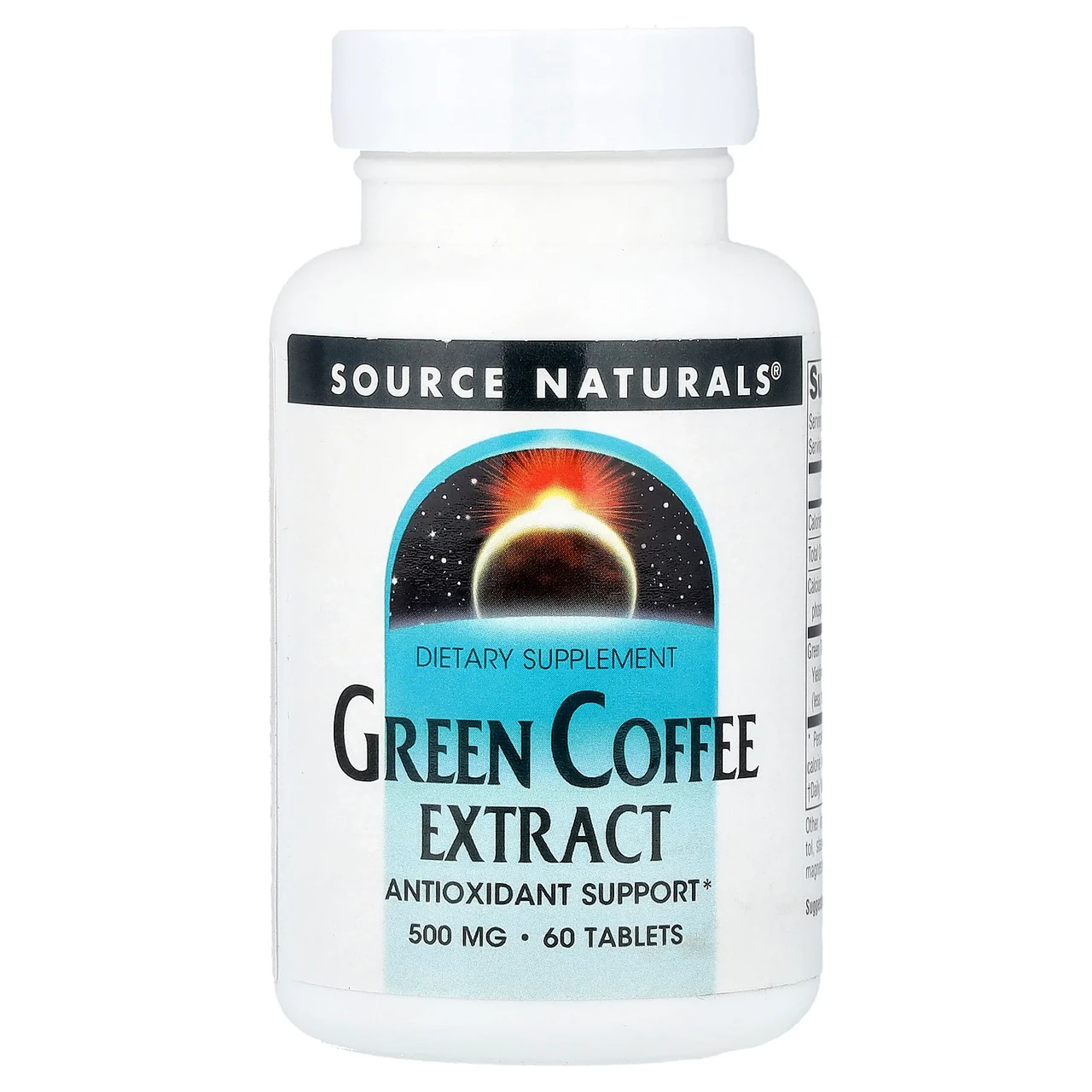 Source Naturals, Екстракт зеленого кави, 500 мг, 60 таблеток, Київ, фото 1