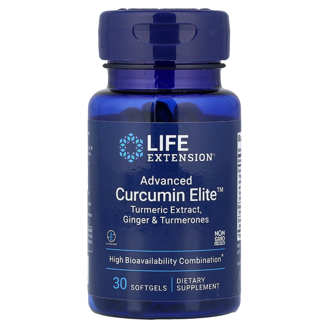 Life Extension, Advanced Curcumin Elite, екстракт куркуми, імбір і турмерони, 30 капсул, Київ, фото 1