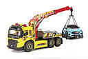 Автомобіль Вольво Евакуатор Dickie Toys Volvo Giant Tow Truck з машинкою, зі звук. та світл. ефектами, 55 см 3749039, фото 2